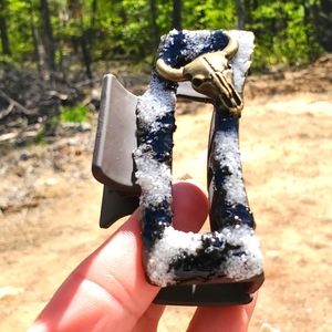 Western claw hair clip, longhorn cow print  rodeo fashion hair accessories